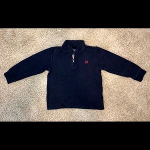 Chaps long sleeve cotton polo Navy